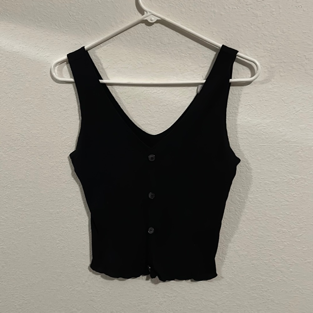 Black tank top